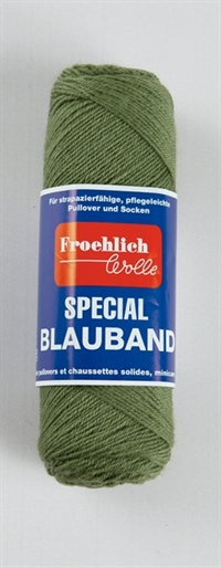 0064 Oliven, Blauband fra Froehlich Wolle